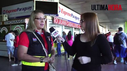 Operativo Semana Santa en la Terminal de Ómnibus de Asunción