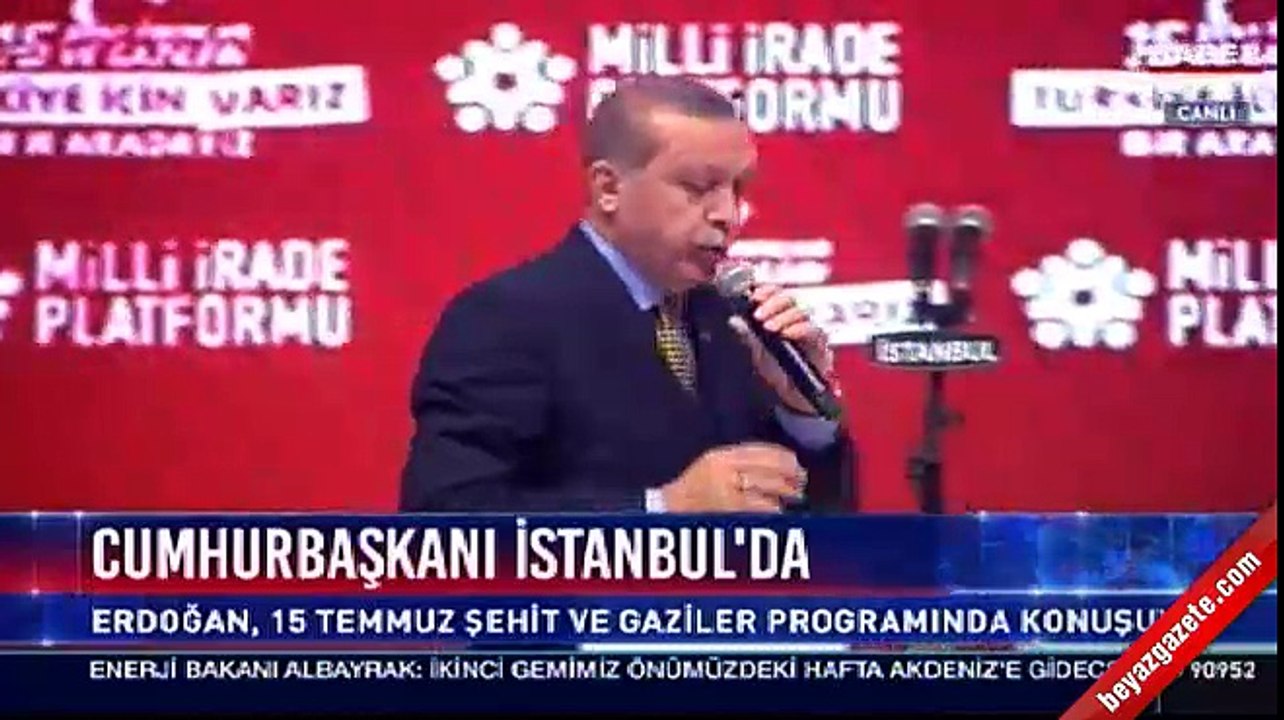 Cumhurbaşkanı Recep Tayyip Erdoğan, '15 Temmuz' toplantısında konuştu