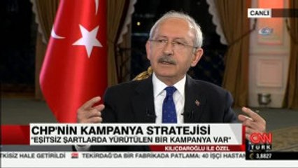 CHP Lideri Kılıçdaroğlu: "(Cumhurbaşkanı ile Erdoğan'la Televizyonda Tartışma Programı Yapılırsa)...