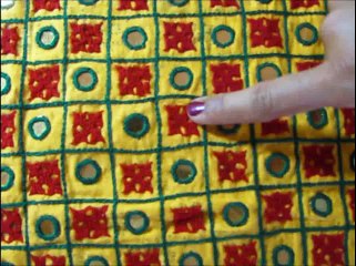 Kachhi embroidary stitches flower design