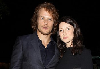 Too Cute! &#039;Outlander&#039; Costars Sam & Caitriona CAUGHT Holding Hands