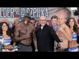 Deontay Wilder vs. Artur Szpilka COMPLETE Weigh In and Face Off Video
