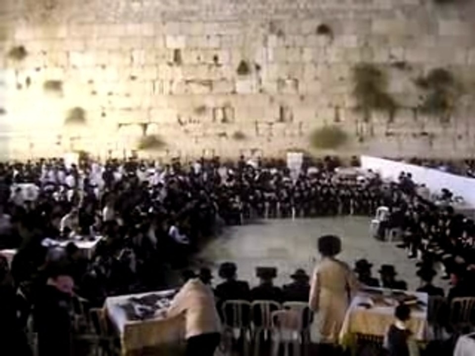 Le kotel, Mur des lamentations, après la fin du Shabat