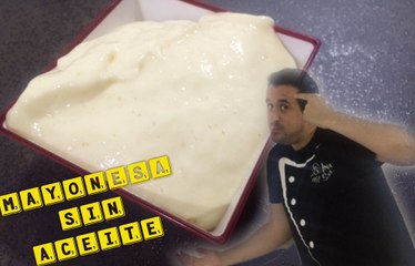 Mayonesa  sin aceite - Mahonesa sin usar aceite