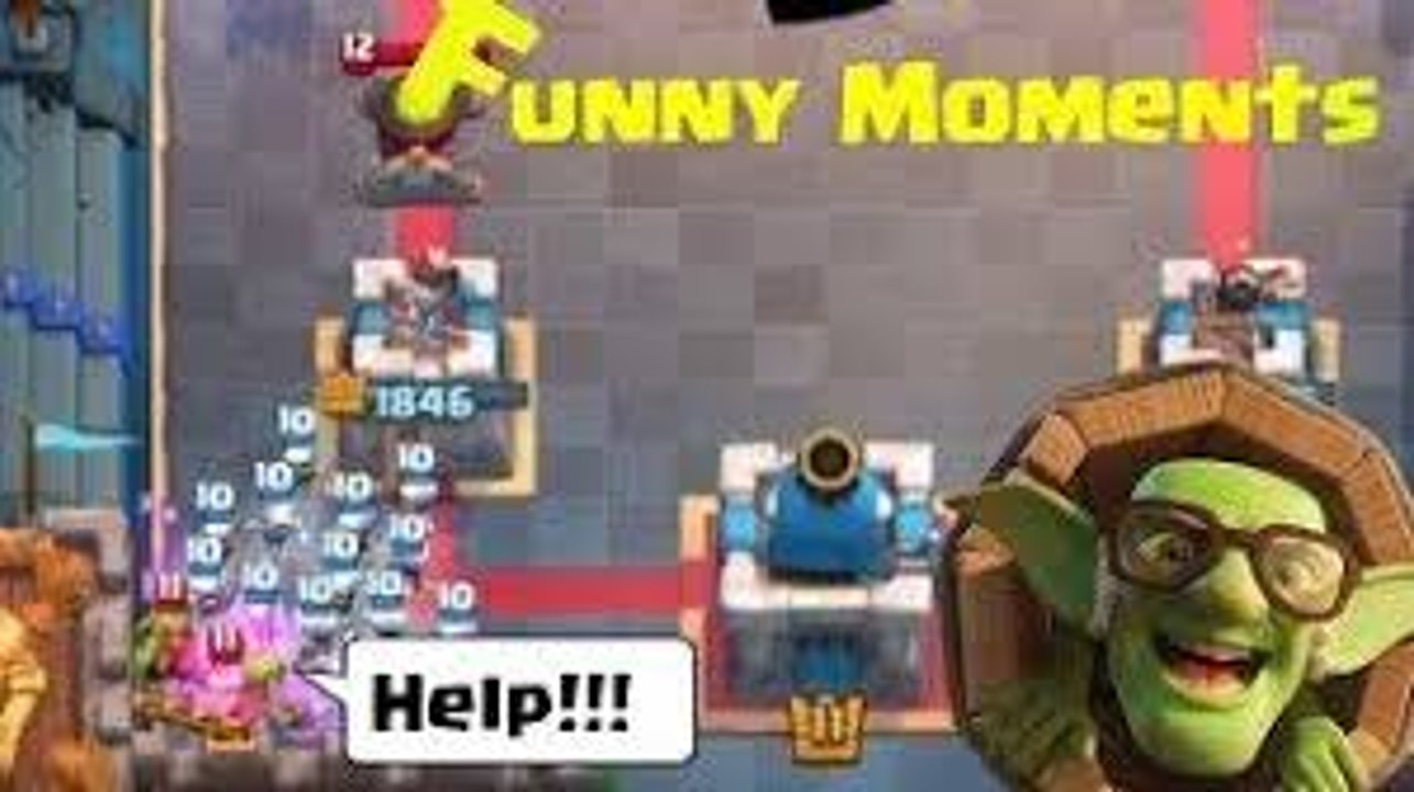Funny Moments & Glitches & Fails & Wins  Clash Royale Montage #1