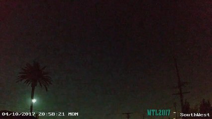 Météorite géante au dessus de Las Vegas