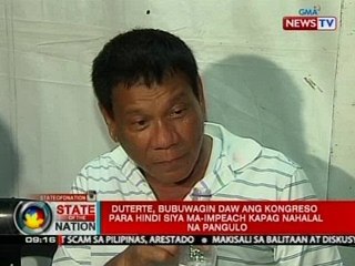 SONA: Duterte, bubuwagin daw ang kongreso para hindi siya ma-impeach kapag nahalal na pangulo