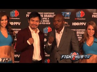 Manny Pacquiao vs. Timothy Bradley 3 full Video- COMPLETE Face Off Video- Los Angeles