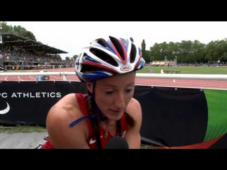 Interview: Tatyana McFadden on winning 800m T54 comfortably at 2013 IPCAthletics World Champs