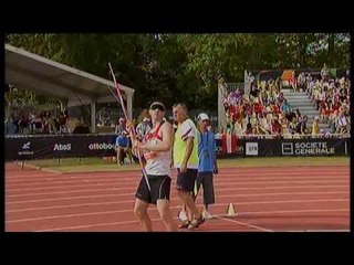 Athletics - Vitalii Telesh - men's javelin throw F11 final - 2013 IPCAthletics World C...