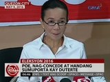 24 Oras: Poe, nag-concede at handang sumuporta kay Duterte