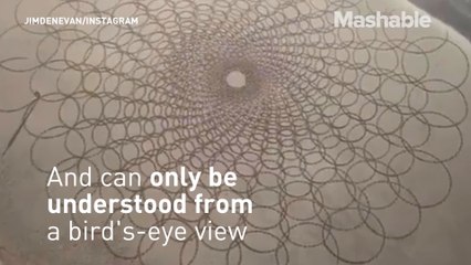 Artist's larger than life sand art is pure magic