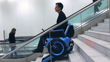 Students build an electric wheelchair that can climb stairs