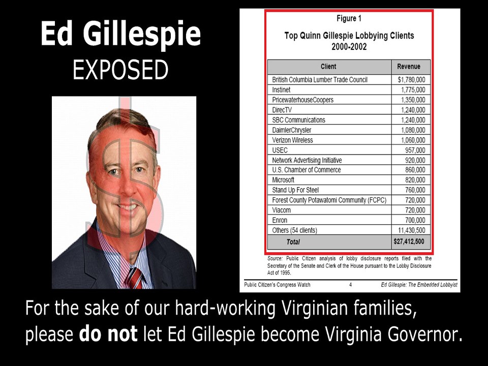 Ed Gillespie EXPOSED