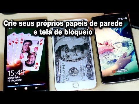 Como criar seus própios papeis de paredes e telas de bloqueio! IOS, Windows phone e Android