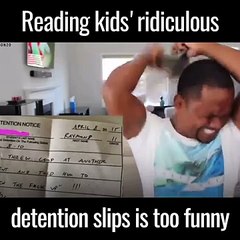 Reading Kid's Ridiculous Detention Slips