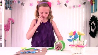 How to Make Duck Tape Flower Pens _ Kids Crafts by Three Sisters 67867878