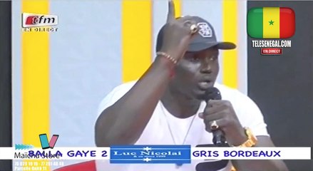 Balla Gaye2 à Gris Bordeaux ''Barki Serigne Saliou wakho d...''