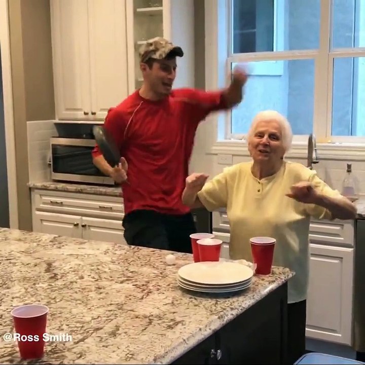 GRANDMA TRICK SHOTS