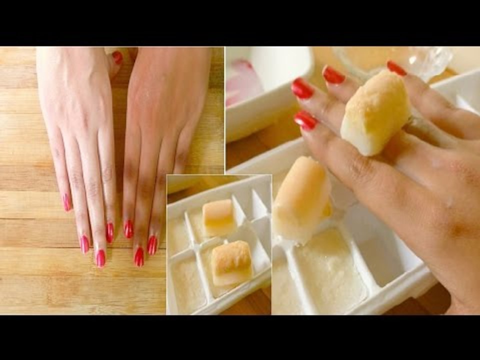Full Body Skin Whitening Ice Cubes of Rice flour, Gram flour _ Milk