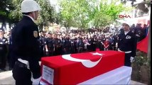 Diyarbakır'da şehit olan polis memuru Burhan Mercan için İskenderun'da tören düzenlendi