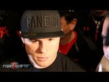 Canelo Alvarez on WBC stripping Cotto, if he will defend at 160lbs & learning from Mayweather