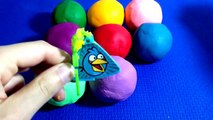 9 Playdoh Surprise EGGS Angry Birds Toys ,fsggs