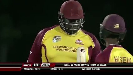 140 kgs and 6’5 tall Rahkeem Cornwall blasting English bowlers