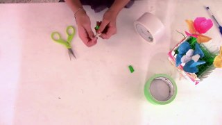 How to Make Duck Tape Floasdasdwer Pens _ Kids Crafts by Three Sisters _ DIY Duct Tape Cra