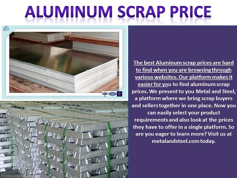 Stop browsing other websites! Current scrap metal prices are here a one place