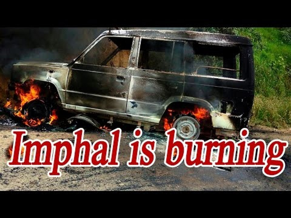 Manipur Voilence : 22 vehicles gutted in Imphal, Curfew imposed | Oneindia News