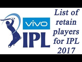 IPL 2017: Players retain by 8 franchises, watch full list  | Oneindia News