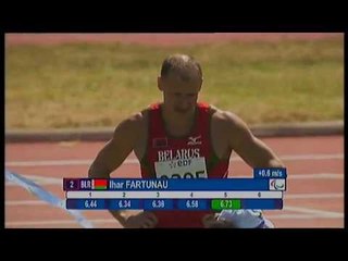 Athletics - Ihar Fartunau - men's long jump T13 final - 2013 IPCAthletics Worlds