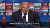 Zidane took no Bale risks