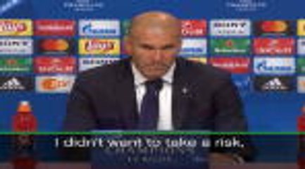 Zidane took no Bale risks