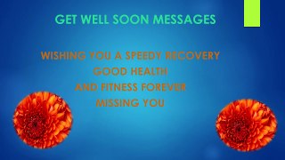 Get well soon messages