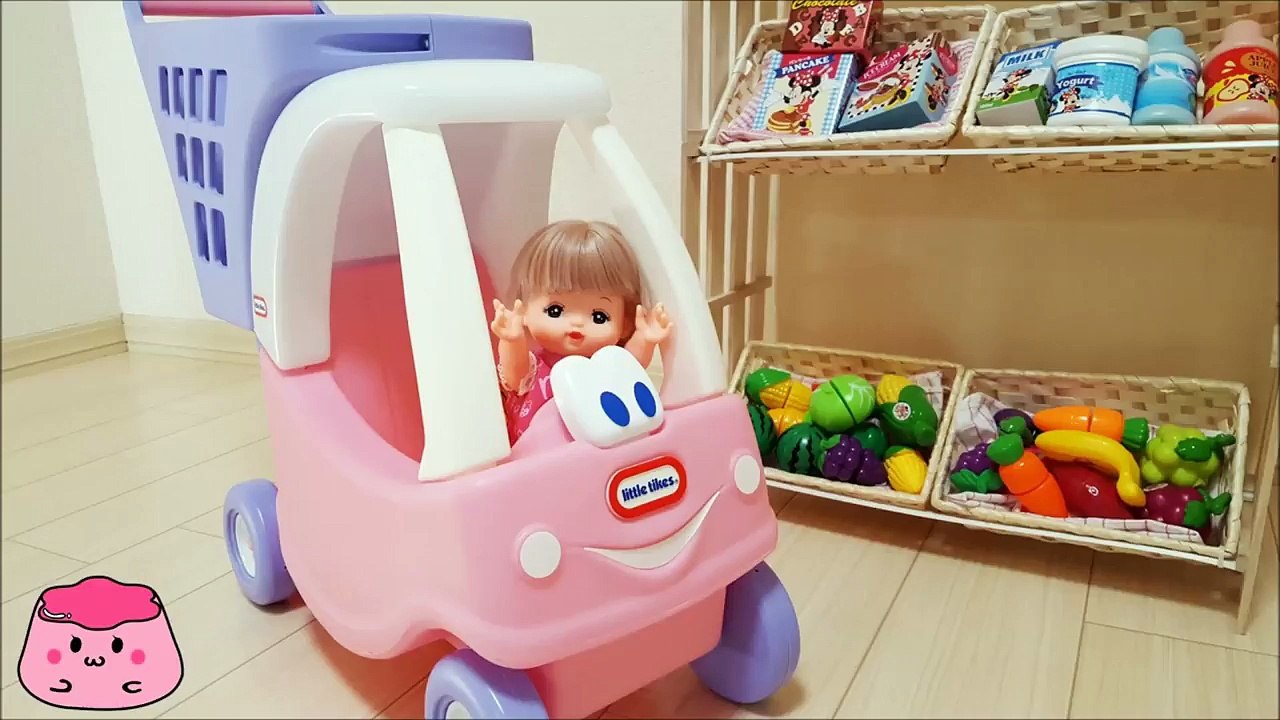メルちゃん ショッピングカートでお買い物ごっこ ❤ ごっこ 人形遊び トイキッズ 子供向け お...