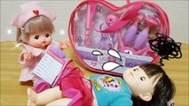 ｙｏｕ＆ｍｅハートの！ドクターセット！メルちゃんナースになる！❤ トイキッズ おもちゃ アニメ キッズ ごっこ 遊び 子供向け 人形 Toy