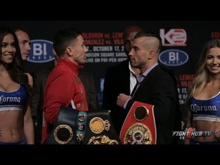 Gennady Golovkin vs. David Lemieux full video- COMPLETE final press conference & face off video