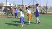 Mosul Girls Displaced by Islamic State Play Soccer Match in Kurdish Town