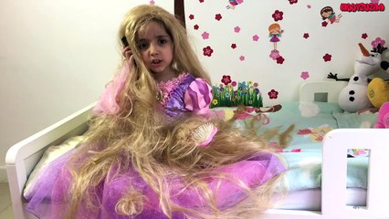 Rapunzel Hair Disaster TANGLED BY MALEFICENT Real Li