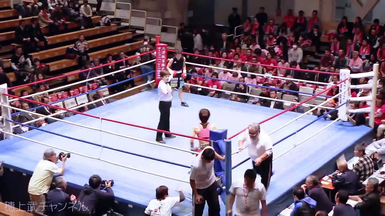 小関桃 圧勝4RKOでV17達成！Momo Koseki(minimumweight)  WBCアトム級タイトルマッチ（2016.11.11）