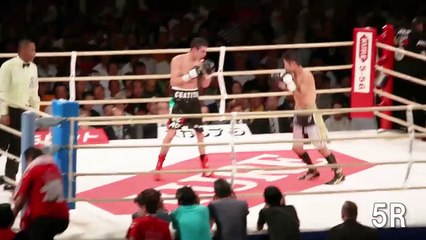 長谷川穂積 9R終了TKOで奇跡の3階級制覇達成！(2016.9.16)