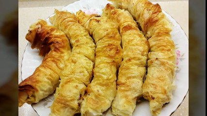 Burma Börek Tarifi - Baklava Yufkasından börek tarifi