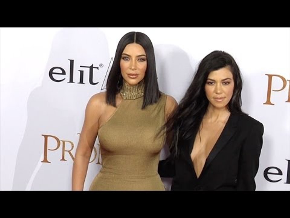 Kim Kardashian and Kourtney Kardashian "The Promise" Premiere Red Carpet
