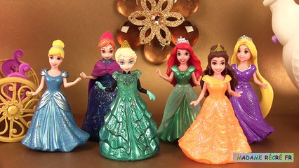 Play Doh Sparkle Princesses Elsa Ariel Belle MagiClip Pâte à modeler