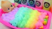 BINGO - DIY Colors Glitter Slime Kinetic Sand Learn Colors Slime Baby Doll Bubble Surprise Toys-z-T