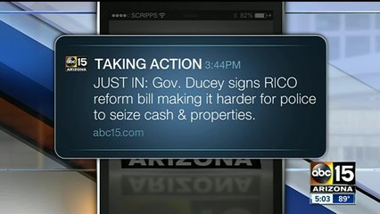 Gov. Ducey signs RICO reform bill