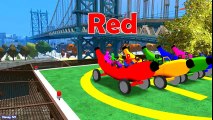 Banana Car w Spiderman Cartoon for Kids in Color Cars for Children - Learn Numbers and Nursery Rhyme - YouTube