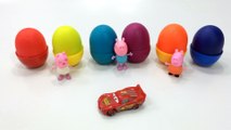 Learn Colors With Play Doh for Children and Toddlers - Mcqueen and Surprise Eggs Colours for Kids